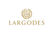 logo largodes pl zdobione zlote litery l i w i pod nimi zloty napis largodes