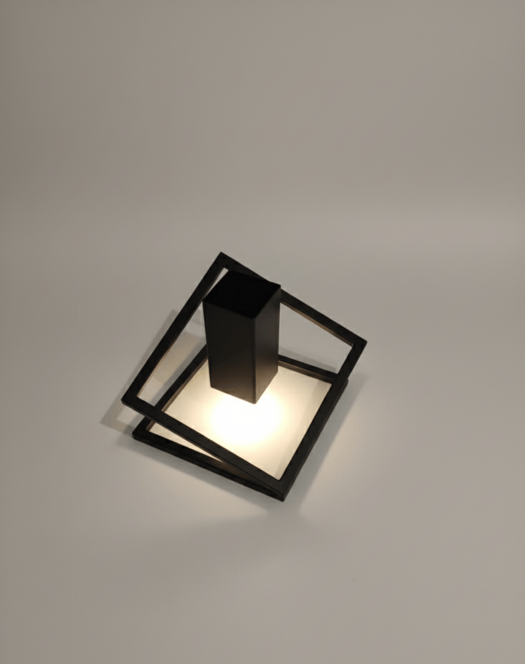 Stojak na Choinkę „LEVITÉ” – czarny mat - Largodes - drewno, stal, kamień i światlo w harmonii designu