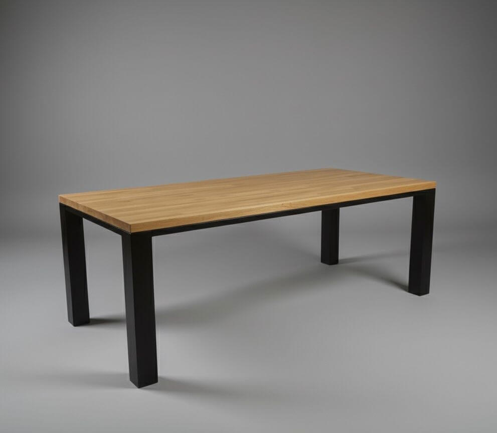 Stół ASK – siła zaklęta w nordyckiej opowieści - Largodes - drewno, stal, kamień i światlo w harmonii designu