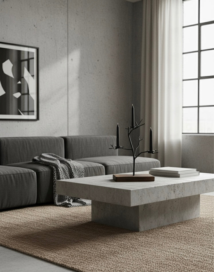 Świecznik Chors - Largodes - drewno, stal, kamień i światlo w harmonii designu